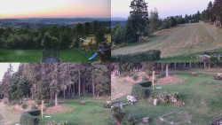 Composite photo of the surroundings of the Myslivna cabin