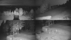 Composite photo of the surroundings of the Myslivna cabin