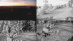 Composite photo of the surroundings of the Myslivna cabin