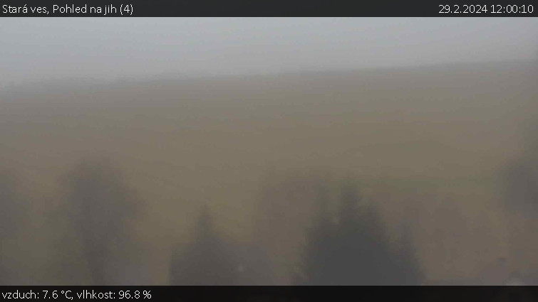 Stará ves - Pohled na jih (4) - 29.2.2024 v 12:00 Stará ves - Pohled na jih (4) - 29.2.2024 v 12:00