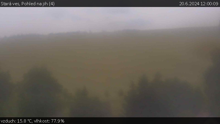 Stará ves - Pohled na jih (4) - 20.6.2024 v 12:00 Stará ves - Pohled na jih (4) - 20.6.2024 v 12:00