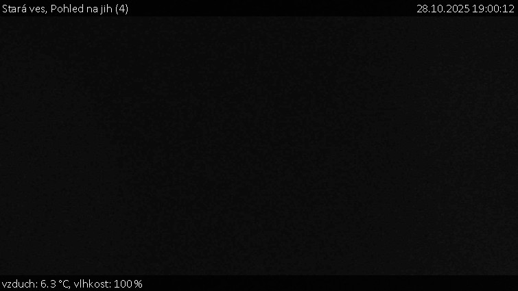 Stará ves - Pohled na jih (4) - 28.10.2025 v 19:00 Stará ves - Pohled na jih (4) - 28.10.2025 v 19:00