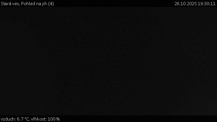 Stará ves - Pohled na jih (4) - 28.10.2025 v 19:30 Stará ves - Pohled na jih (4) - 28.10.2025 v 19:30