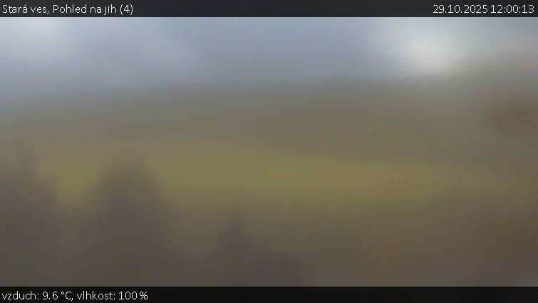 Stará ves - Pohled na jih (4) - 29.10.2025 v 12:00 Stará ves - Pohled na jih (4) - 29.10.2025 v 12:00