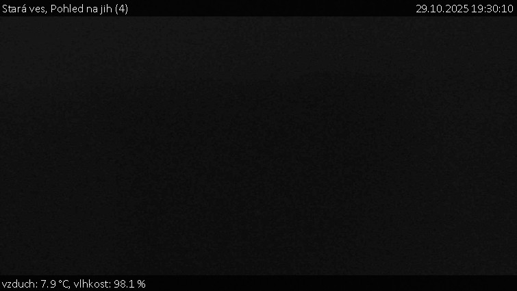 Stará ves - Pohled na jih (4) - 29.10.2025 v 19:30 Stará ves - Pohled na jih (4) - 29.10.2025 v 19:30