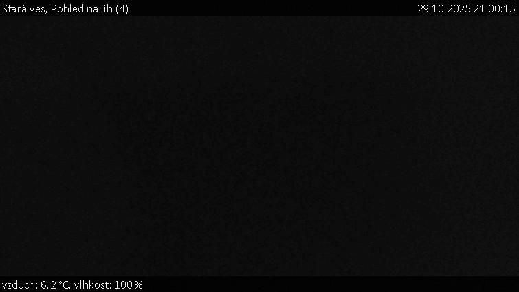 Stará ves - Pohled na jih (4) - 29.10.2025 v 21:00 Stará ves - Pohled na jih (4) - 29.10.2025 v 21:00