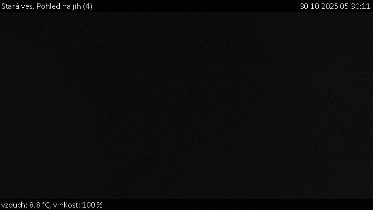 Stará ves - Pohled na jih (4) - 30.10.2025 v 05:30 Stará ves - Pohled na jih (4) - 30.10.2025 v 05:30