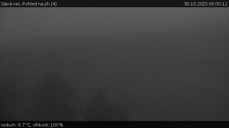 Stará ves - Pohled na jih (4) - 30.10.2025 v 06:00 Stará ves - Pohled na jih (4) - 30.10.2025 v 06:00