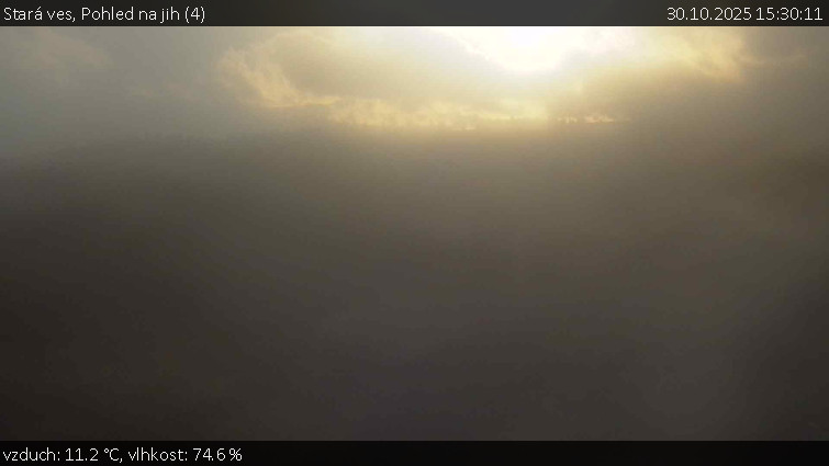 Stará ves - Pohled na jih (4) - 30.10.2025 v 15:30 Stará ves - Pohled na jih (4) - 30.10.2025 v 15:30