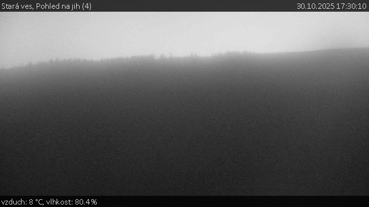Stará ves - Pohled na jih (4) - 30.10.2025 v 17:30 Stará ves - Pohled na jih (4) - 30.10.2025 v 17:30
