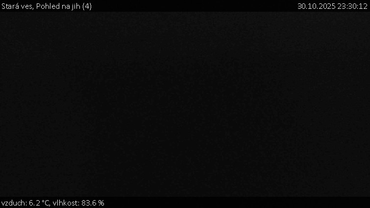 Stará ves - Pohled na jih (4) - 30.10.2025 v 23:30 Stará ves - Pohled na jih (4) - 30.10.2025 v 23:30