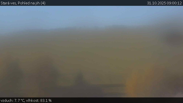 Stará ves - Pohled na jih (4) - 31.10.2025 v 09:00 Stará ves - Pohled na jih (4) - 31.10.2025 v 09:00