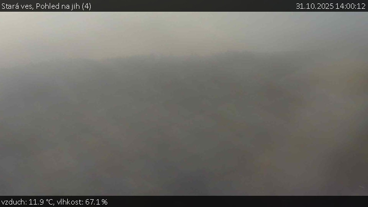 Stará ves - Pohled na jih (4) - 31.10.2025 v 14:00 Stará ves - Pohled na jih (4) - 31.10.2025 v 14:00