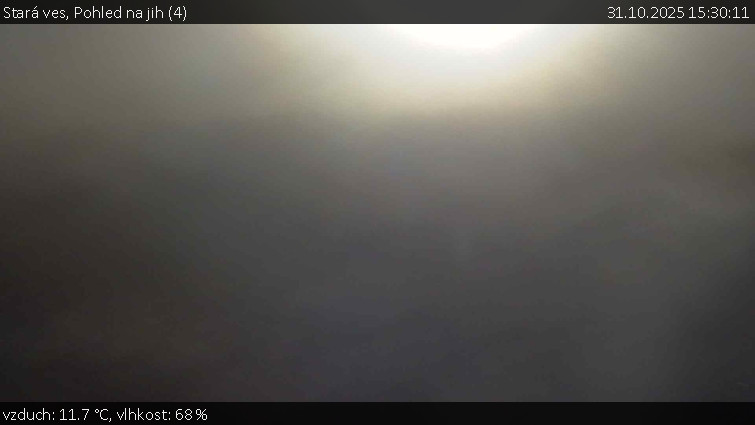 Stará ves - Pohled na jih (4) - 31.10.2025 v 15:30 Stará ves - Pohled na jih (4) - 31.10.2025 v 15:30