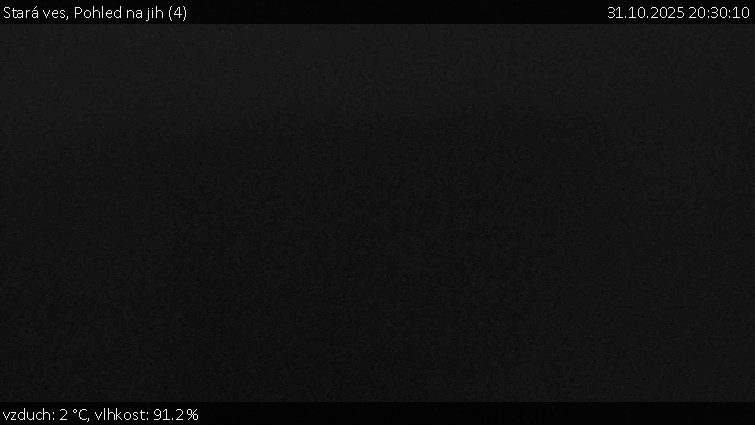 Stará ves - Pohled na jih (4) - 31.10.2025 v 20:30 Stará ves - Pohled na jih (4) - 31.10.2025 v 20:30