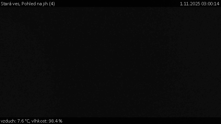 Stará ves - Pohled na jih (4) - 1.11.2025 v 03:00 Stará ves - Pohled na jih (4) - 1.11.2025 v 03:00