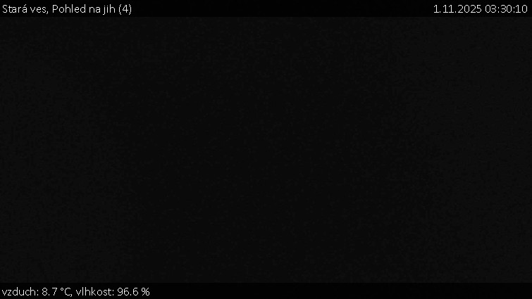 Stará ves - Pohled na jih (4) - 1.11.2025 v 03:30 Stará ves - Pohled na jih (4) - 1.11.2025 v 03:30