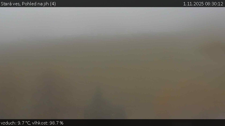 Stará ves - Pohled na jih (4) - 1.11.2025 v 08:30 Stará ves - Pohled na jih (4) - 1.11.2025 v 08:30