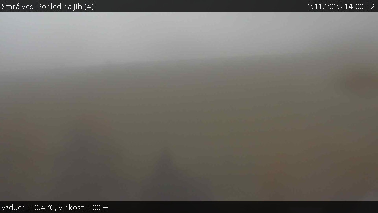 Stará ves - Pohled na jih (4) - 2.11.2025 v 14:00 Stará ves - Pohled na jih (4) - 2.11.2025 v 14:00