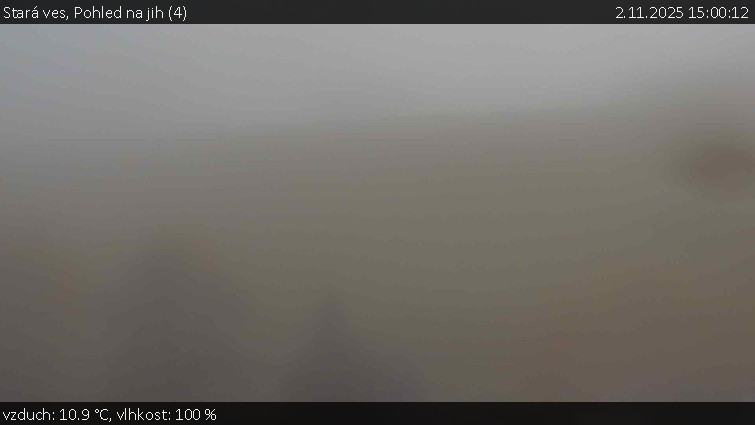 Stará ves - Pohled na jih (4) - 2.11.2025 v 15:00 Stará ves - Pohled na jih (4) - 2.11.2025 v 15:00