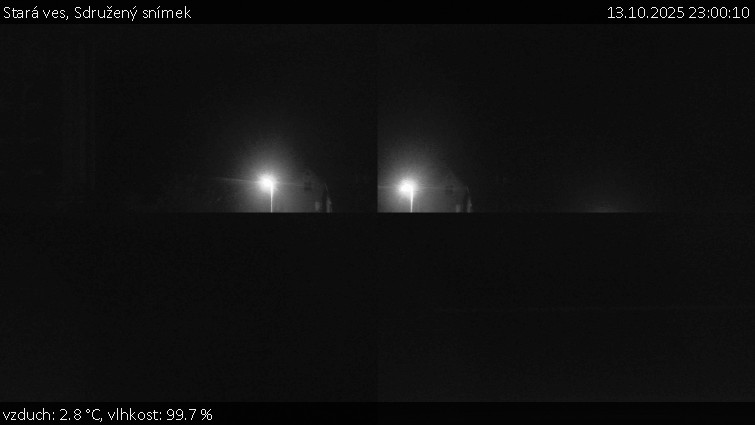 Stará ves - Sdružený snímek - 13.10.2025 v 23:00 Stará ves - Sdružený snímek - 13.10.2025 v 23:00