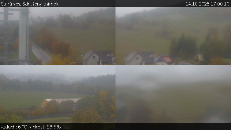 Stará ves - Sdružený snímek - 14.10.2025 v 17:00 Stará ves - Sdružený snímek - 14.10.2025 v 17:00
