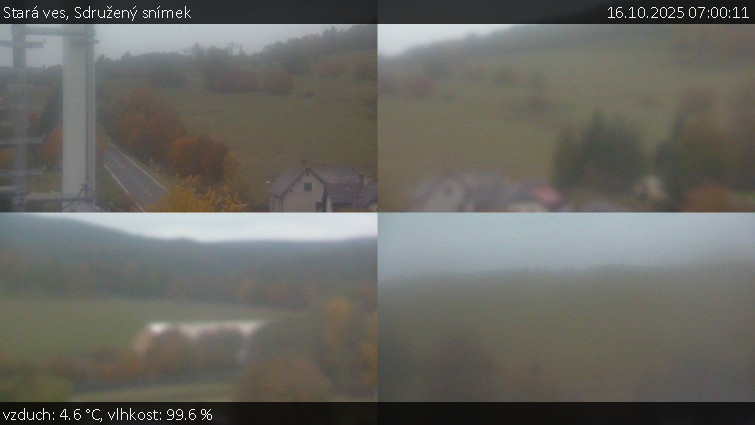 Stará ves - Sdružený snímek - 16.10.2025 v 07:00 Stará ves - Sdružený snímek - 16.10.2025 v 07:00