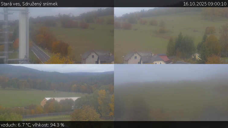 Stará ves - Sdružený snímek - 16.10.2025 v 09:00 Stará ves - Sdružený snímek - 16.10.2025 v 09:00