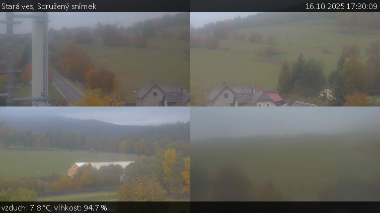 Stará ves - Sdružený snímek - 16.10.2025 v 17:30 Stará ves - Sdružený snímek - 16.10.2025 v 17:30