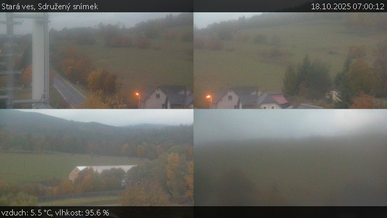 Stará ves - Sdružený snímek - 18.10.2025 v 07:00 Stará ves - Sdružený snímek - 18.10.2025 v 07:00