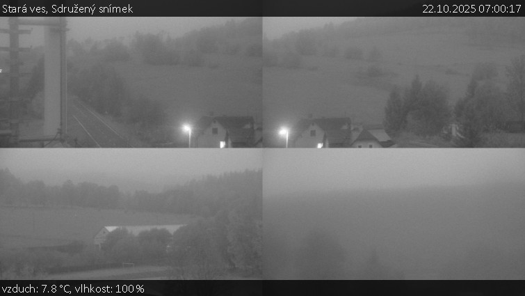 Stará ves - Sdružený snímek - 22.10.2025 v 07:00 Stará ves - Sdružený snímek - 22.10.2025 v 07:00