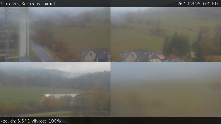 Stará ves - Sdružený snímek - 26.10.2025 v 07:00 Stará ves - Sdružený snímek - 26.10.2025 v 07:00