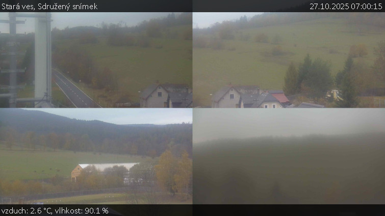 Stará ves - Sdružený snímek - 27.10.2025 v 07:00 Stará ves - Sdružený snímek - 27.10.2025 v 07:00