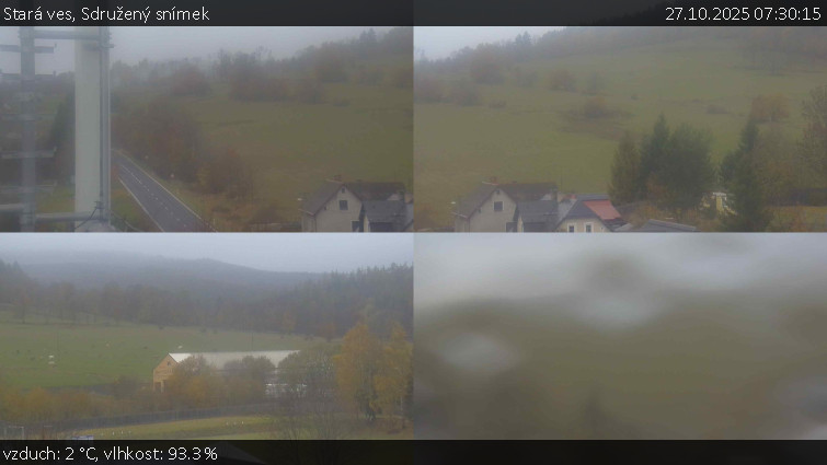 Stará ves - Sdružený snímek - 27.10.2025 v 07:30 Stará ves - Sdružený snímek - 27.10.2025 v 07:30
