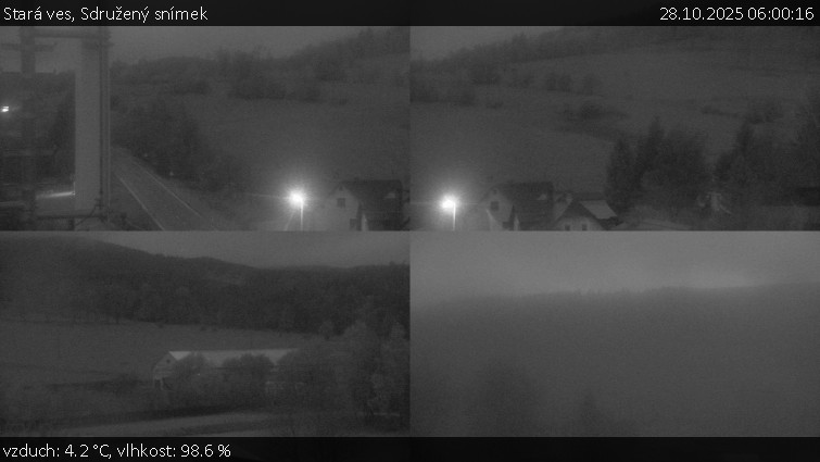 Stará ves - Sdružený snímek - 28.10.2025 v 06:00 Stará ves - Sdružený snímek - 28.10.2025 v 06:00