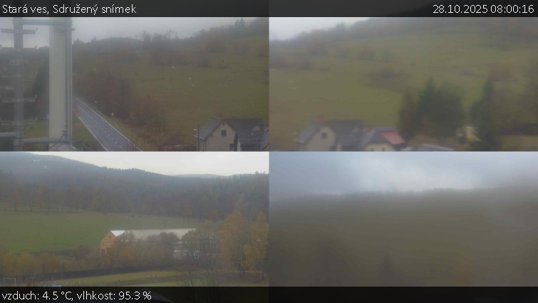 Stará ves - Sdružený snímek - 28.10.2025 v 08:00 Stará ves - Sdružený snímek - 28.10.2025 v 08:00