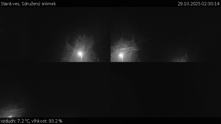 Stará ves - Sdružený snímek - 29.10.2025 v 02:30 Stará ves - Sdružený snímek - 29.10.2025 v 02:30