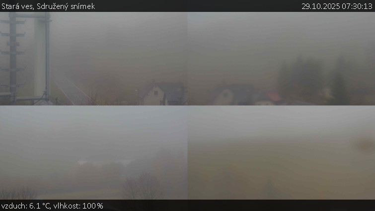 Stará ves - Sdružený snímek - 29.10.2025 v 07:30 Stará ves - Sdružený snímek - 29.10.2025 v 07:30