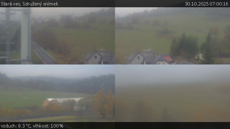 Stará ves - Sdružený snímek - 30.10.2025 v 07:00 Stará ves - Sdružený snímek - 30.10.2025 v 07:00