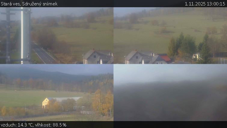 Stará ves - Sdružený snímek - 1.11.2025 v 13:00 Stará ves - Sdružený snímek - 1.11.2025 v 13:00