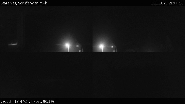 Stará ves - Sdružený snímek - 1.11.2025 v 21:00 Stará ves - Sdružený snímek - 1.11.2025 v 21:00