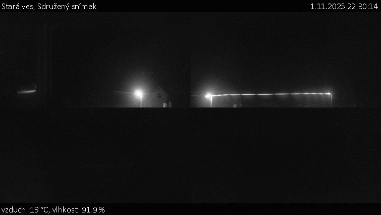 Stará ves - Sdružený snímek - 1.11.2025 v 22:30 Stará ves - Sdružený snímek - 1.11.2025 v 22:30
