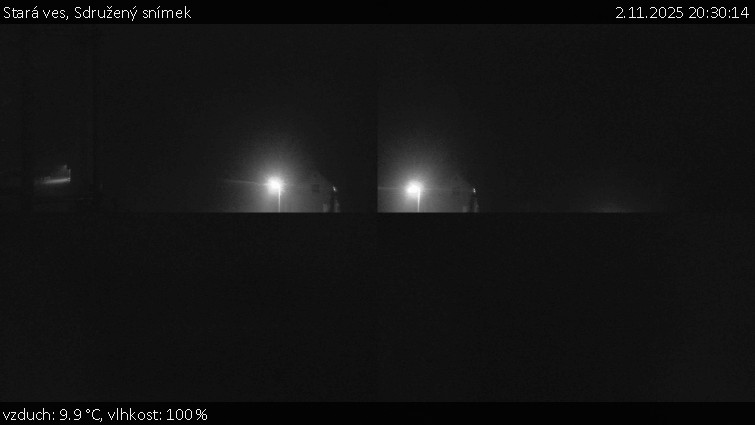 Stará ves - Sdružený snímek - 2.11.2025 v 20:30 Stará ves - Sdružený snímek - 2.11.2025 v 20:30