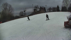 Otočná kamera na sjezdovce