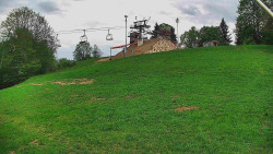 Otočná kamera na sjezdovce