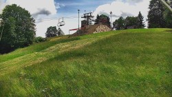 Rotating camera on the ski slope