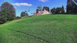 Rotating camera on the ski slope