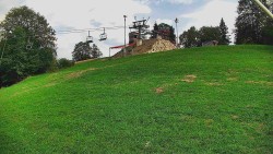 Rotating camera on the ski slope