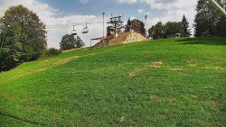Rotating camera on the ski slope