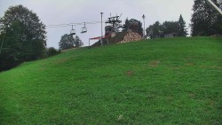Rotating camera on the ski slope